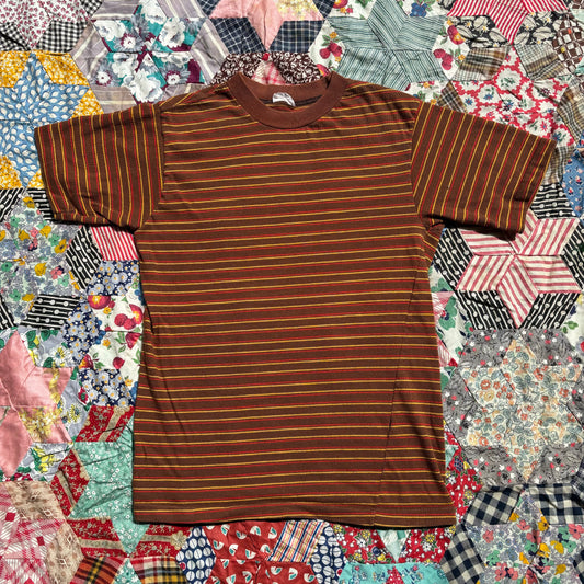 Vintage 1970s Striped Tee. X-Small
