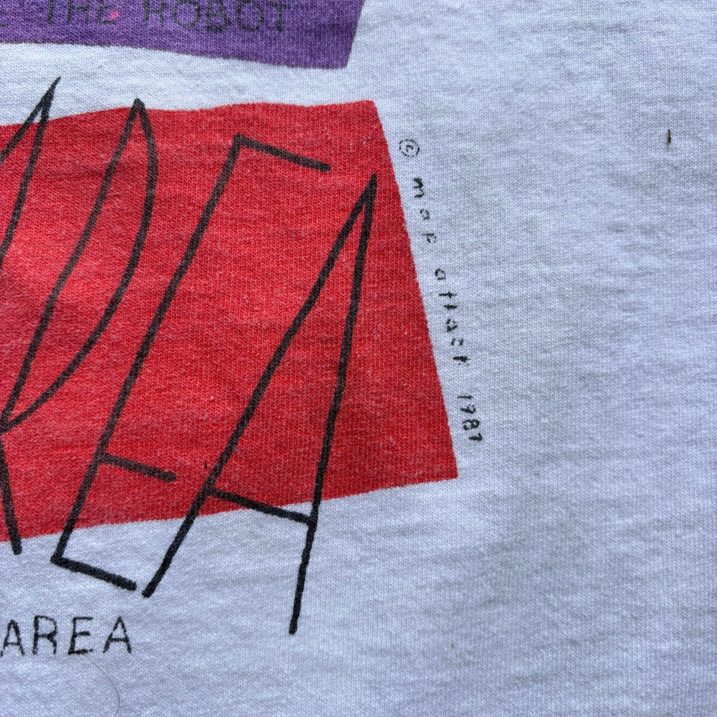 Vintage 1980s New York Clubs Art Tee. X-Large