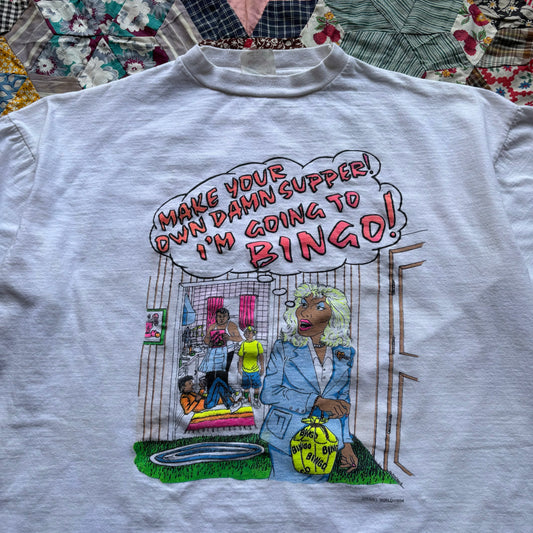 Vintage 1990s Bingo Tee. Medium