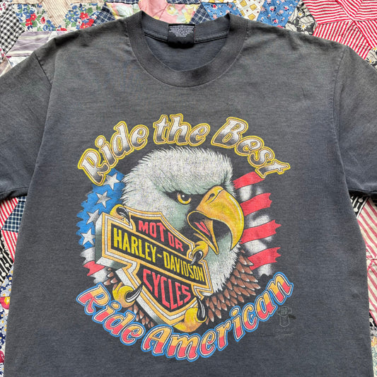Vintage 1990s Harley Davidson “Ride the Best” Tee. Large