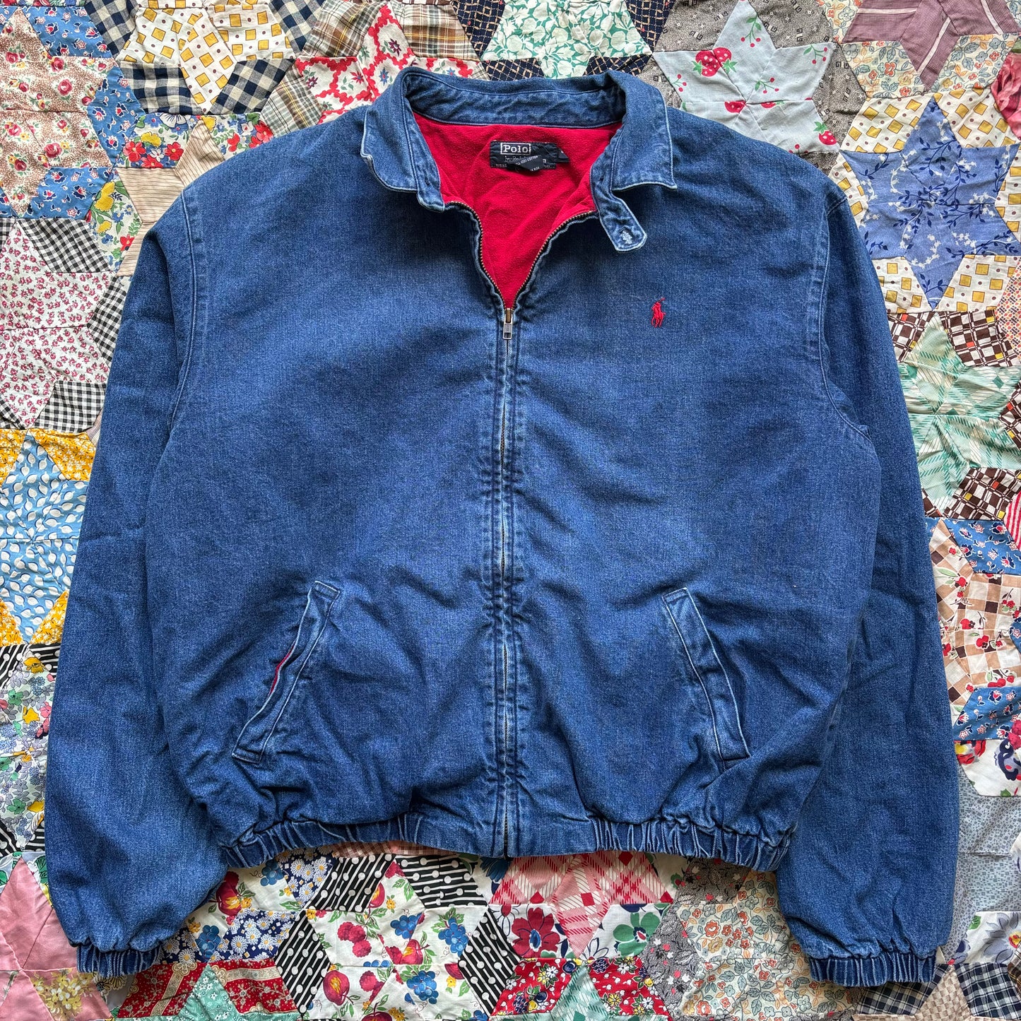 Vintage 1980s Polo Ralph Lauren Denim Jacket. Large