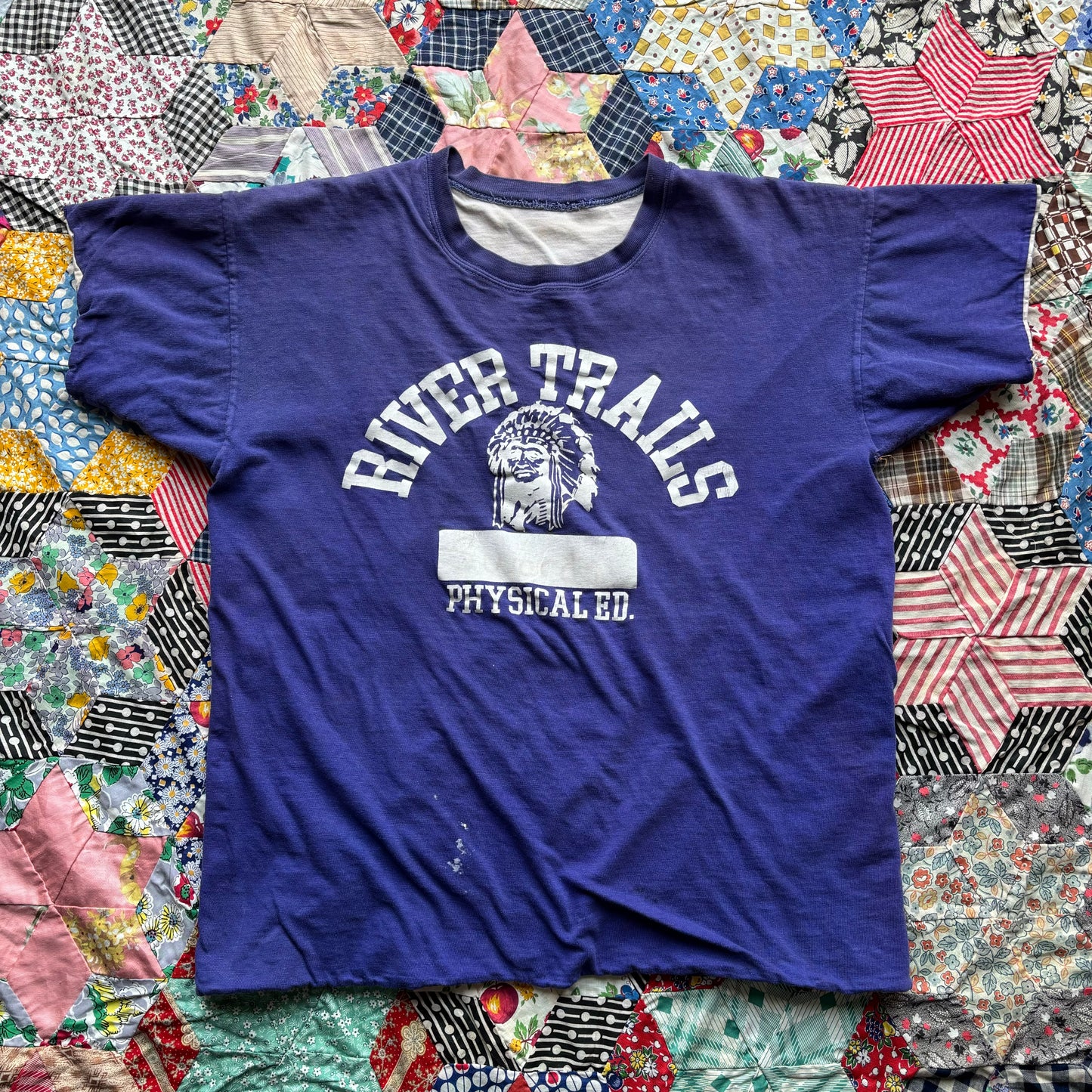 Vintage 1960s River Trails Double Face Tee Small