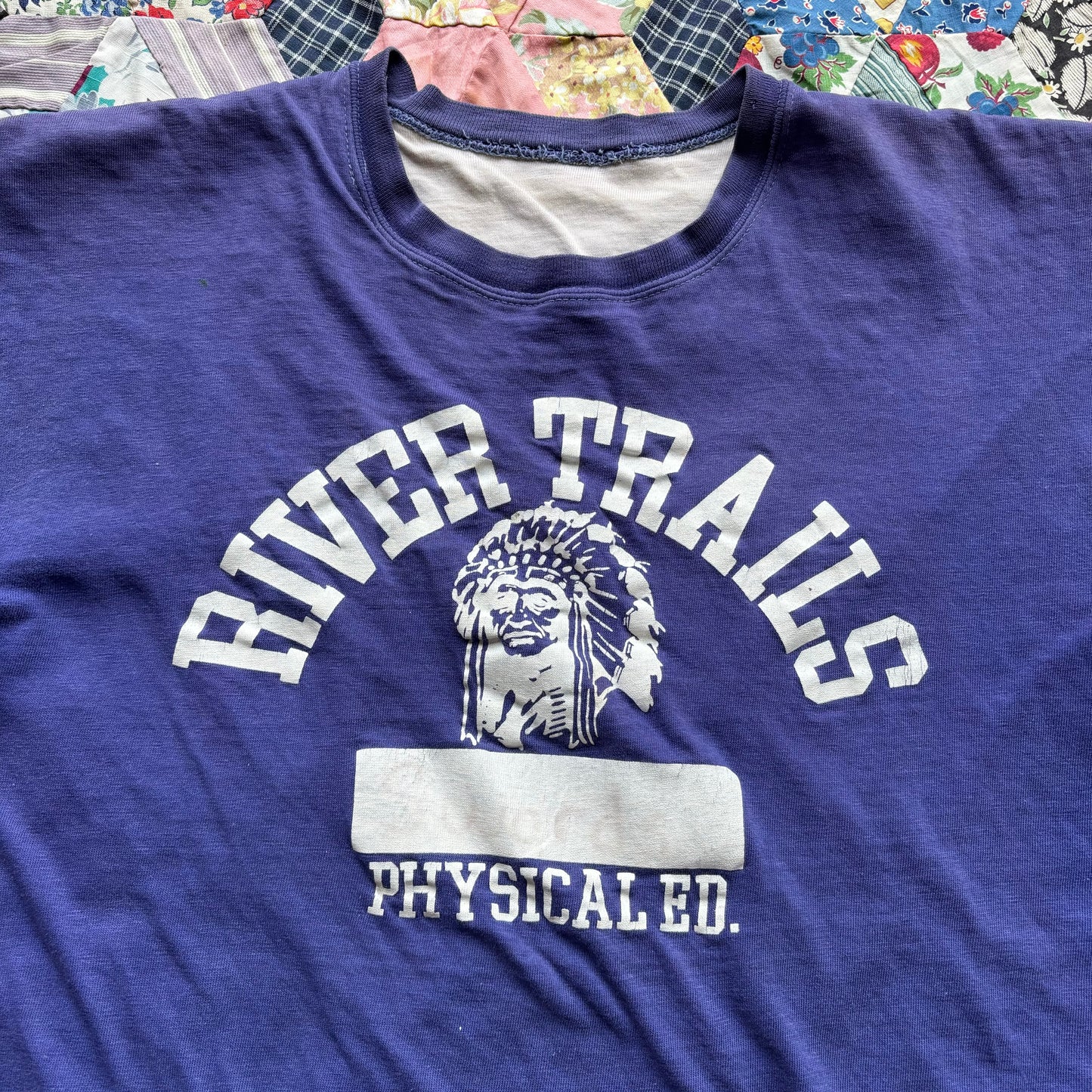 Vintage 1960s River Trails Double Face Tee Small