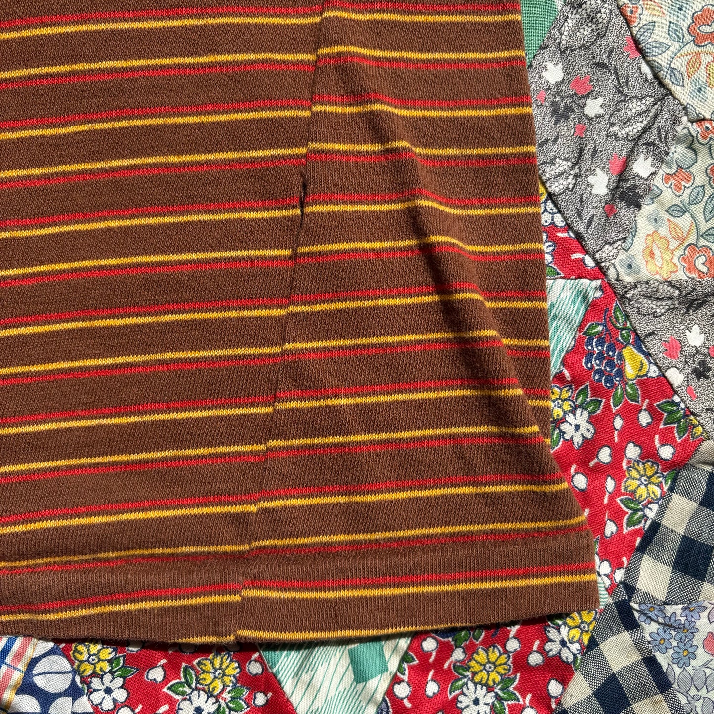 Vintage 1970s Striped Tee. X-Small