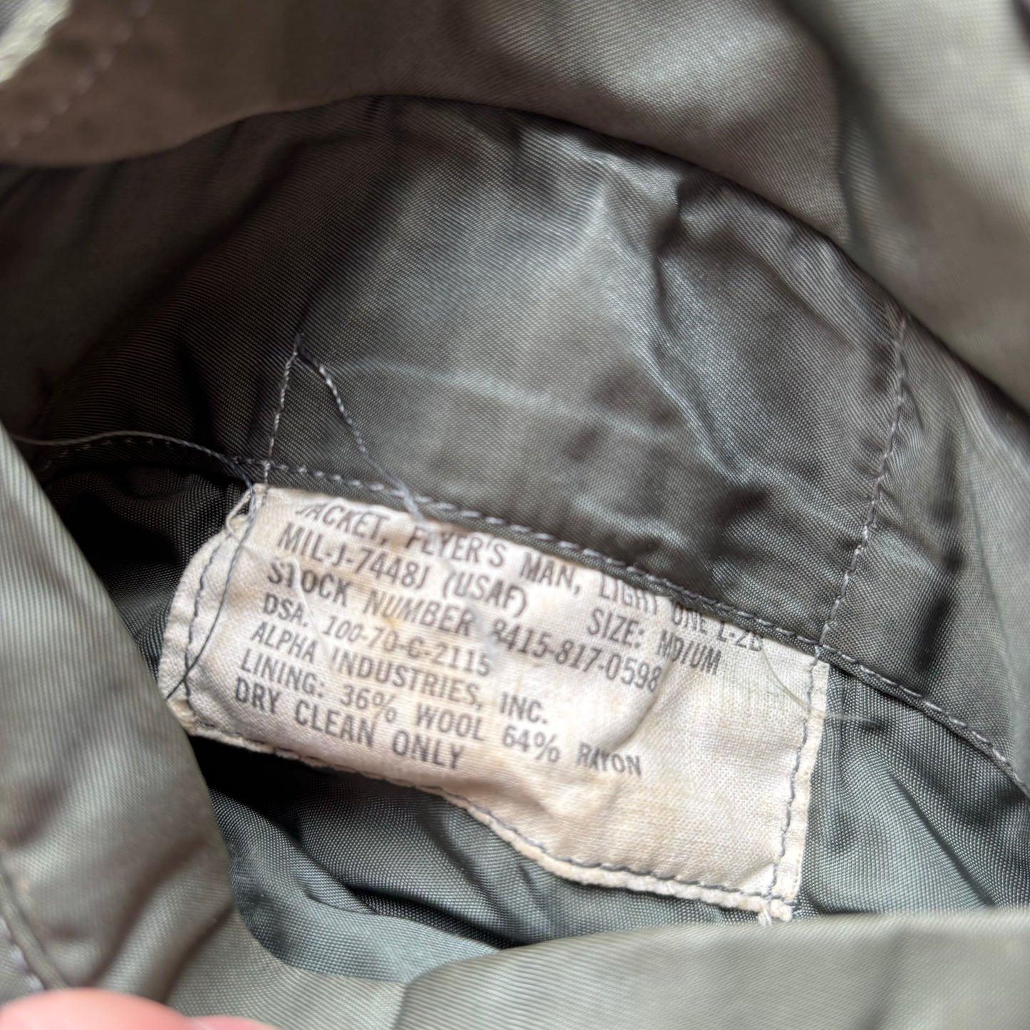 Vintage 1970s USAF Bomber Jacket. Medium