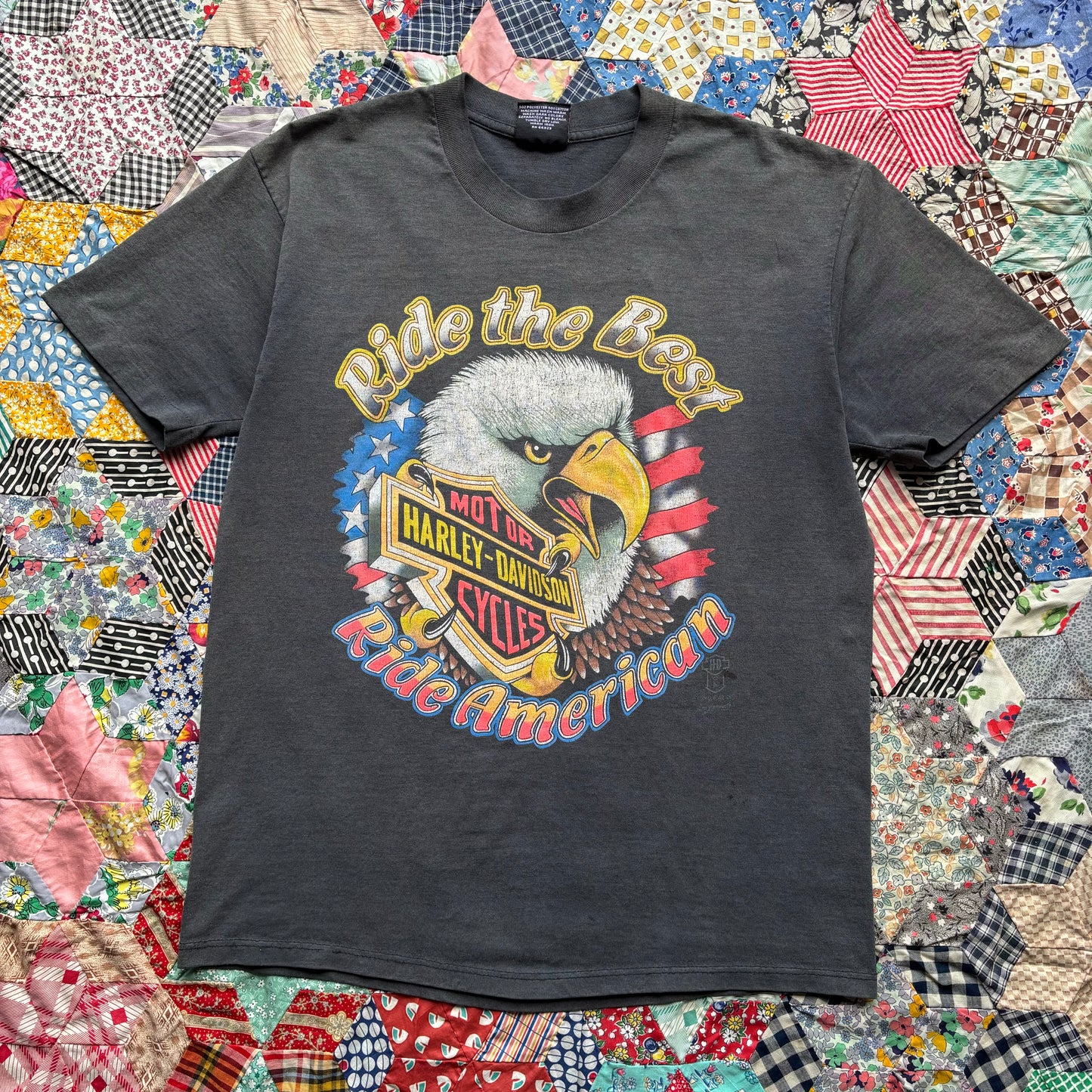 Vintage 1990s Harley Davidson “Ride the Best” Tee. Large