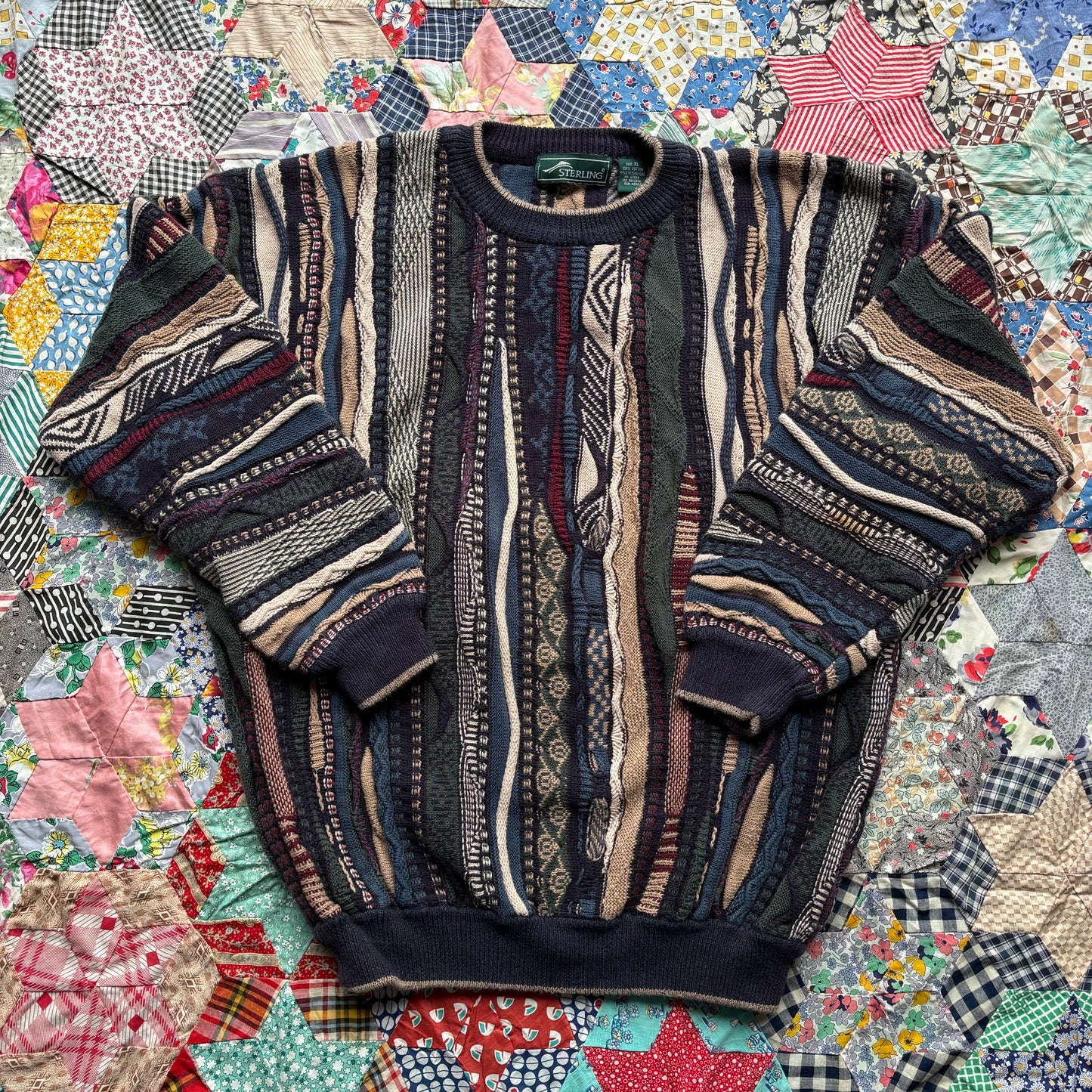 Vintage 1990s Coogi Style Sweater. X-Large