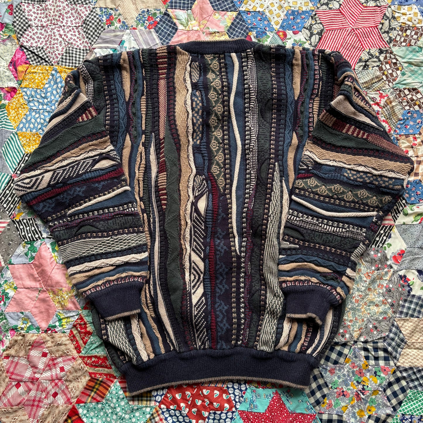 Vintage 1990s Coogi Style Sweater. X-Large